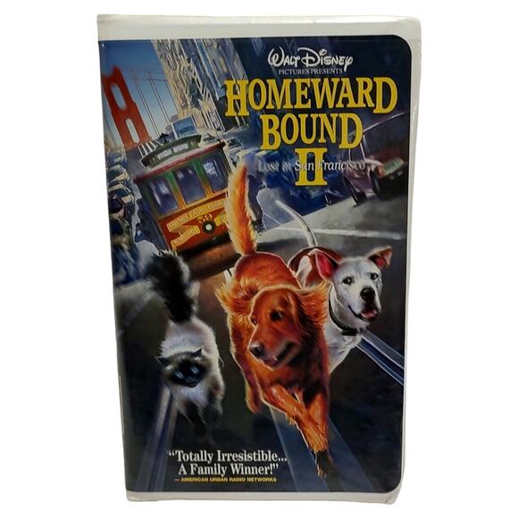 Vintage VHS 1996 Homeward Bound II Lost In San Francisco Movie Collectible Fun - Picture 1 of 10